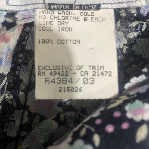 Vintage Jessica McClintock Gunne Sax Maxi Dress Size 13/14 Floral USA‎ - Picture 4 of 7